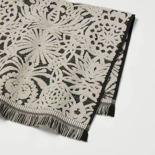 Allover Pattern Towels Black/White - Opalhouse™