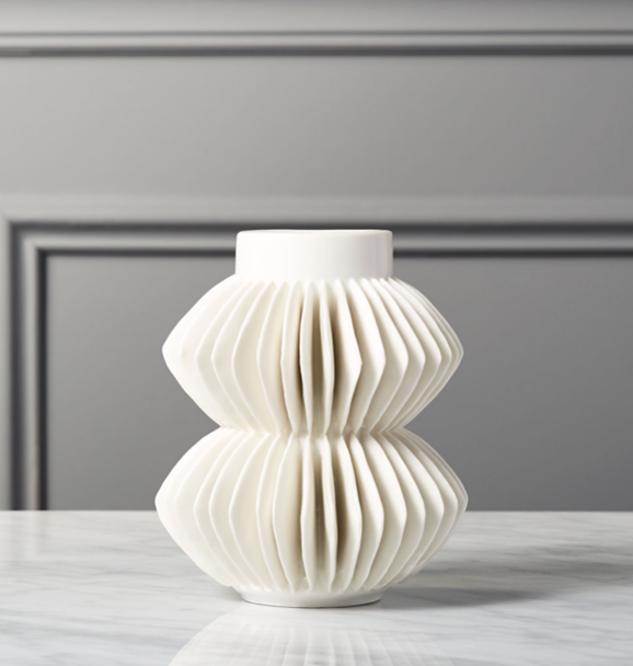 Celia White Porcelain Vase