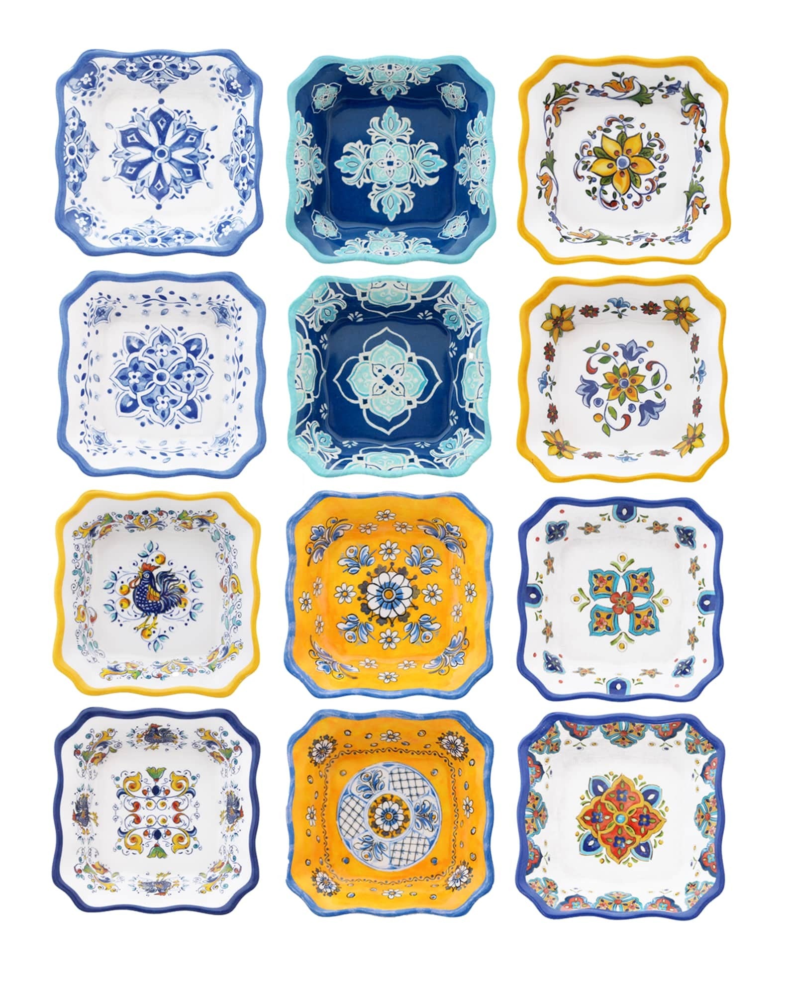 Assorted Outdoor Condiment Bowls, Set of 12