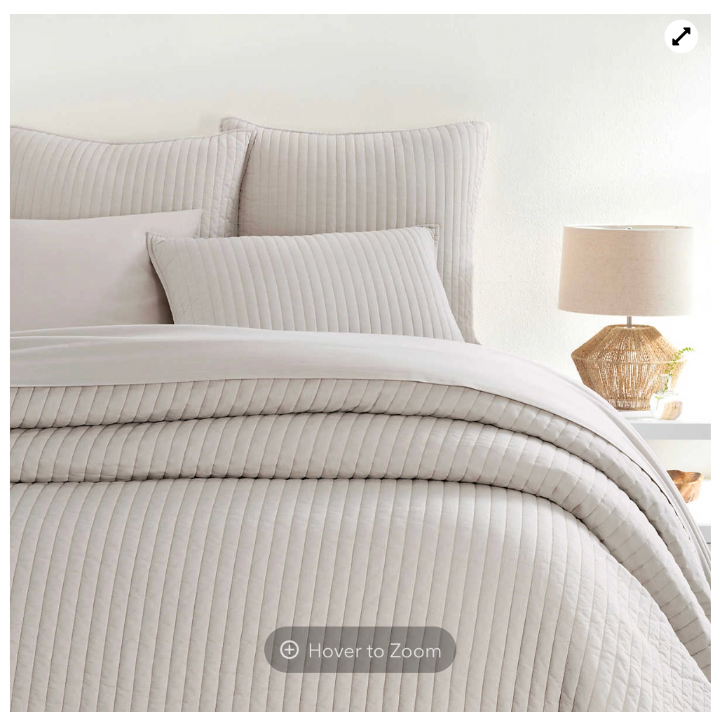 Cozy Cotton Dove Grey Quilt