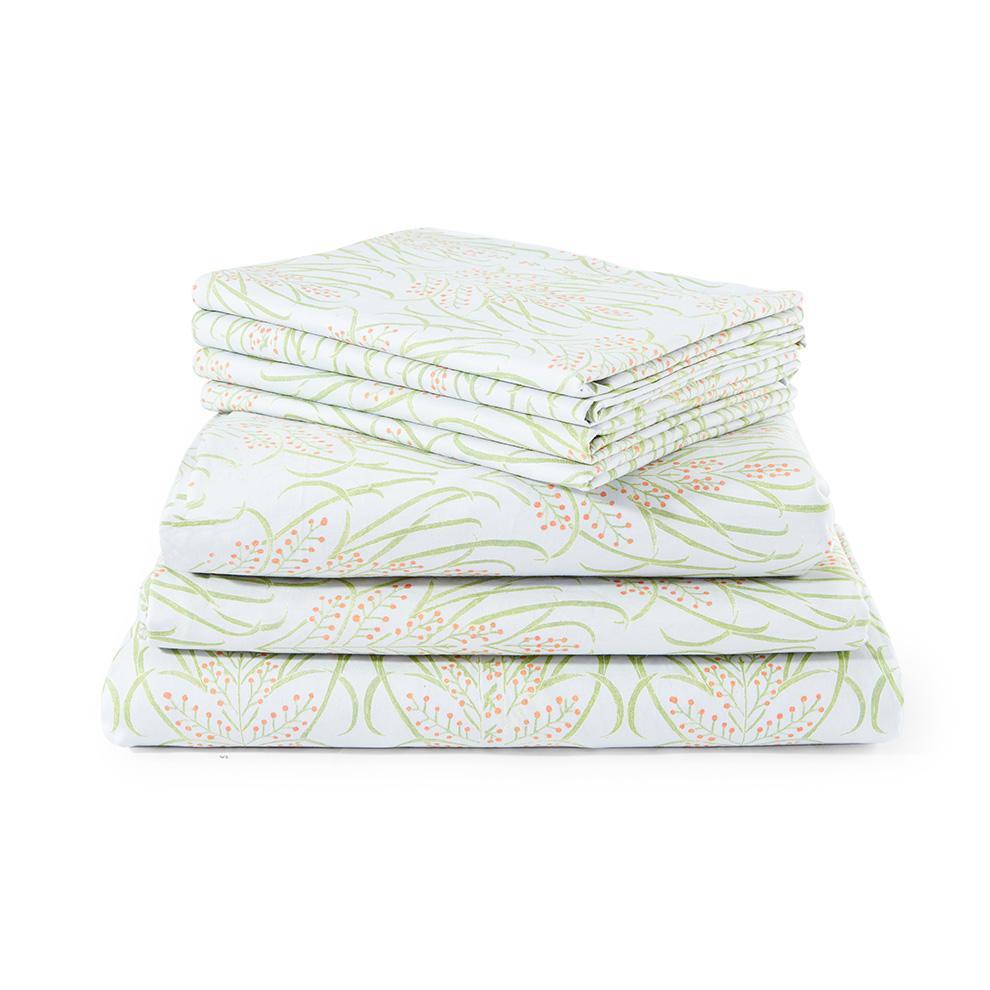 Light Teal Vines Suzani - Sheet Set Default Portugal