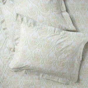 Light Teal Vines Suzani - Duvet Default Portugal