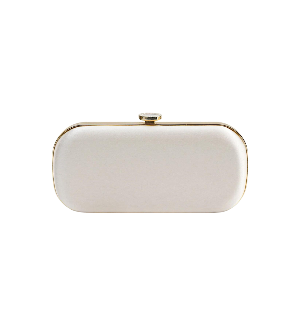 Rodo Cocktail Ivory Clutch For Sale at 1stDibs | belle heart frame purse, ivory  clutch bag, ivory leather clutch