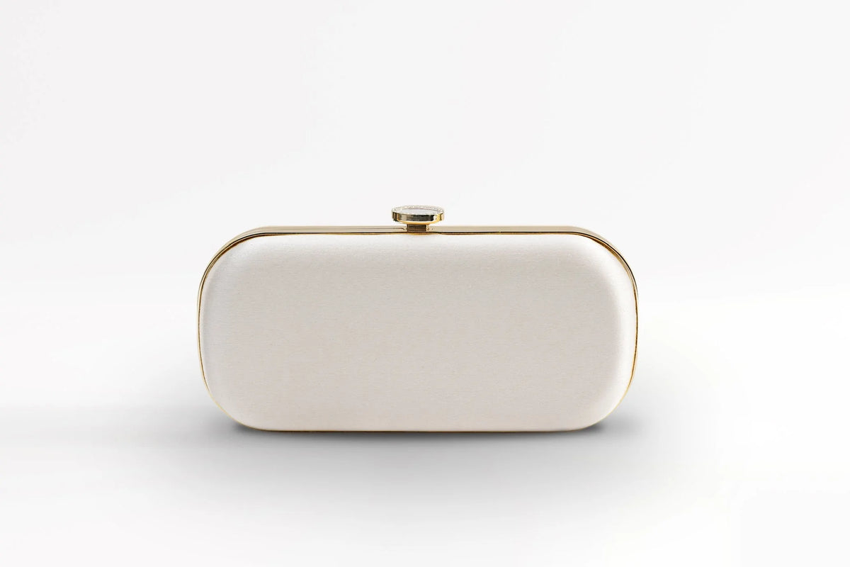 Aphrodite Ivory Designer Pearl Clutch Bag | White | Freya Rose