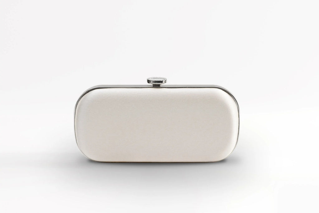 Ivory Satin Bella Clutch