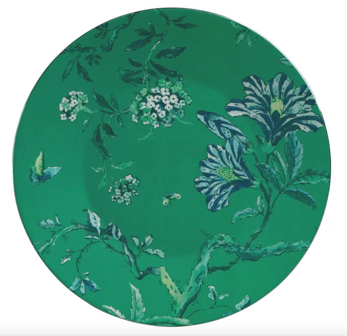 Chinoiserie Green Salad Plate