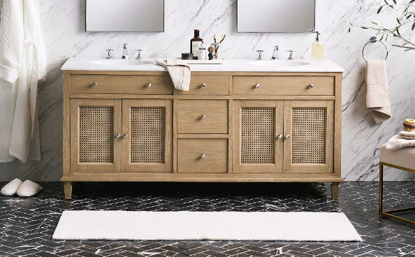 Classic Double Wide Organic Loop Bath Mat