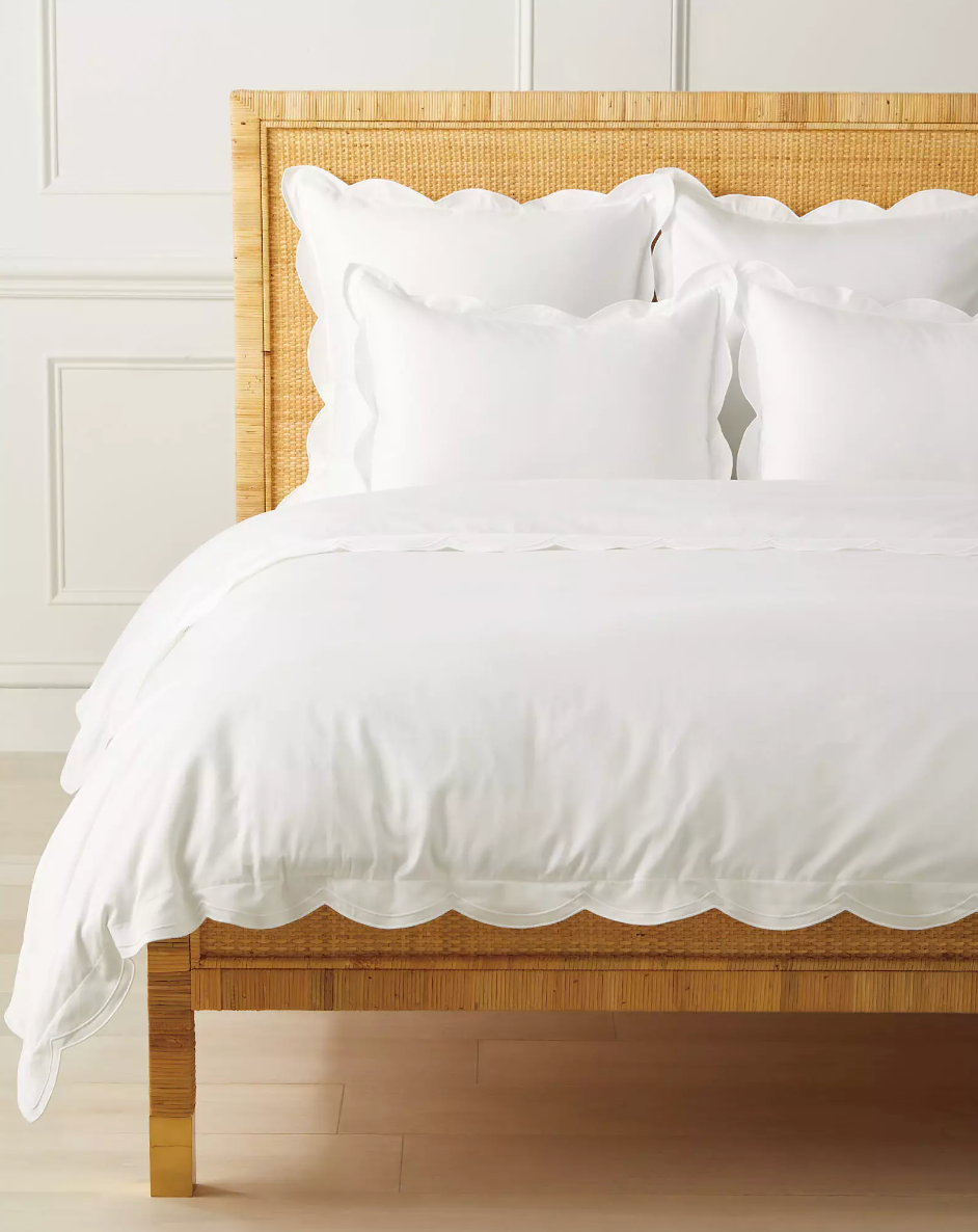 Scallop Sateen Duvet Cover