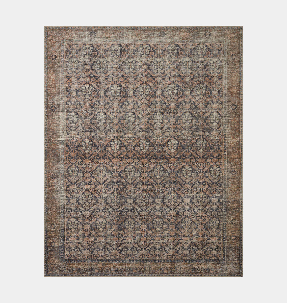 Billie BIL-01 Ink / Salmon Area Rug