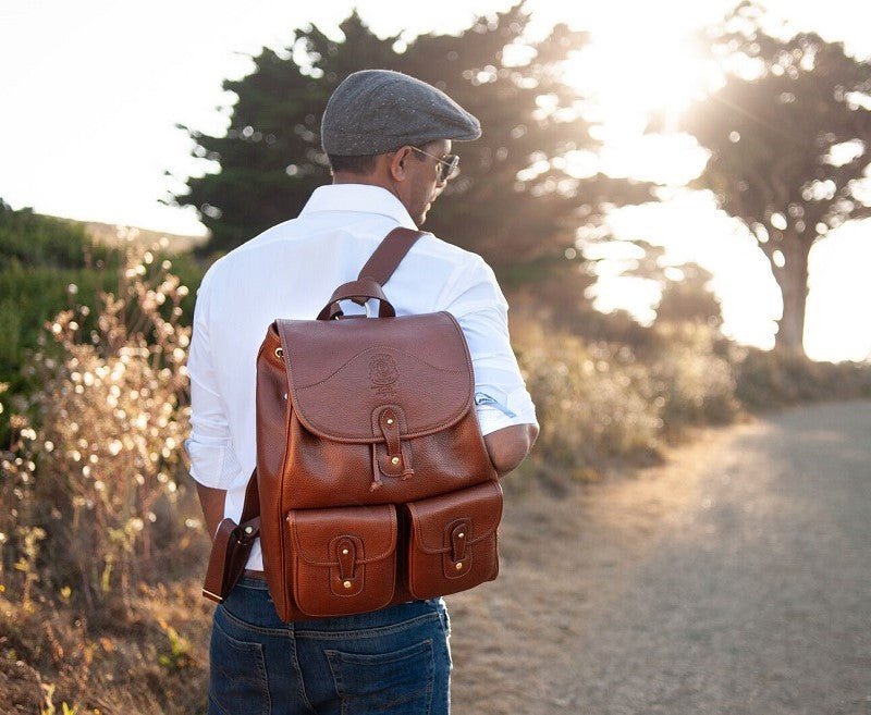 chestnut leather backpack Ghurka - Blazer No. 278