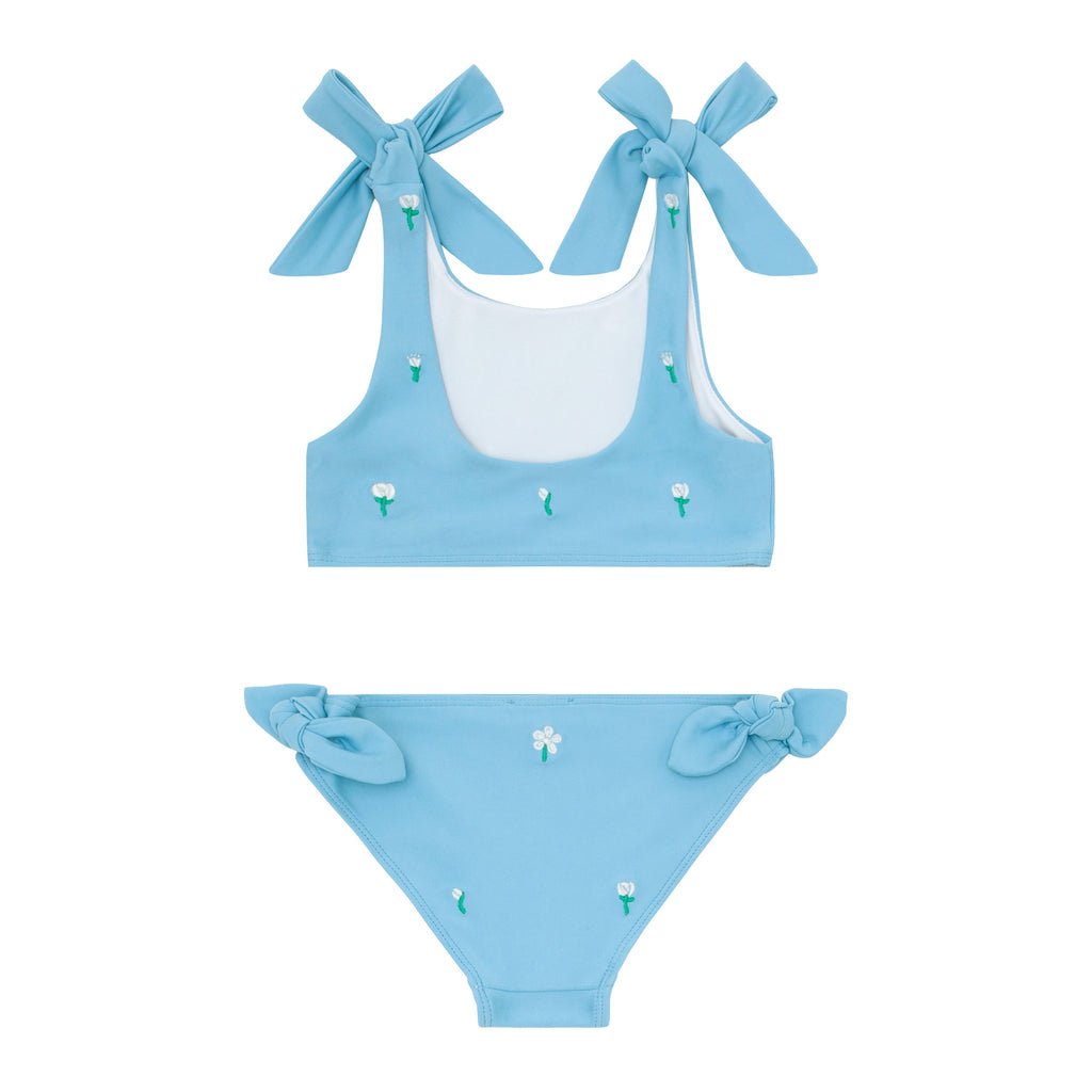 minnow x Fanm Mon Girls Lagoon Tie Knot Bikini