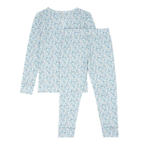 Unisex Slate Floral Pima Pajama Set