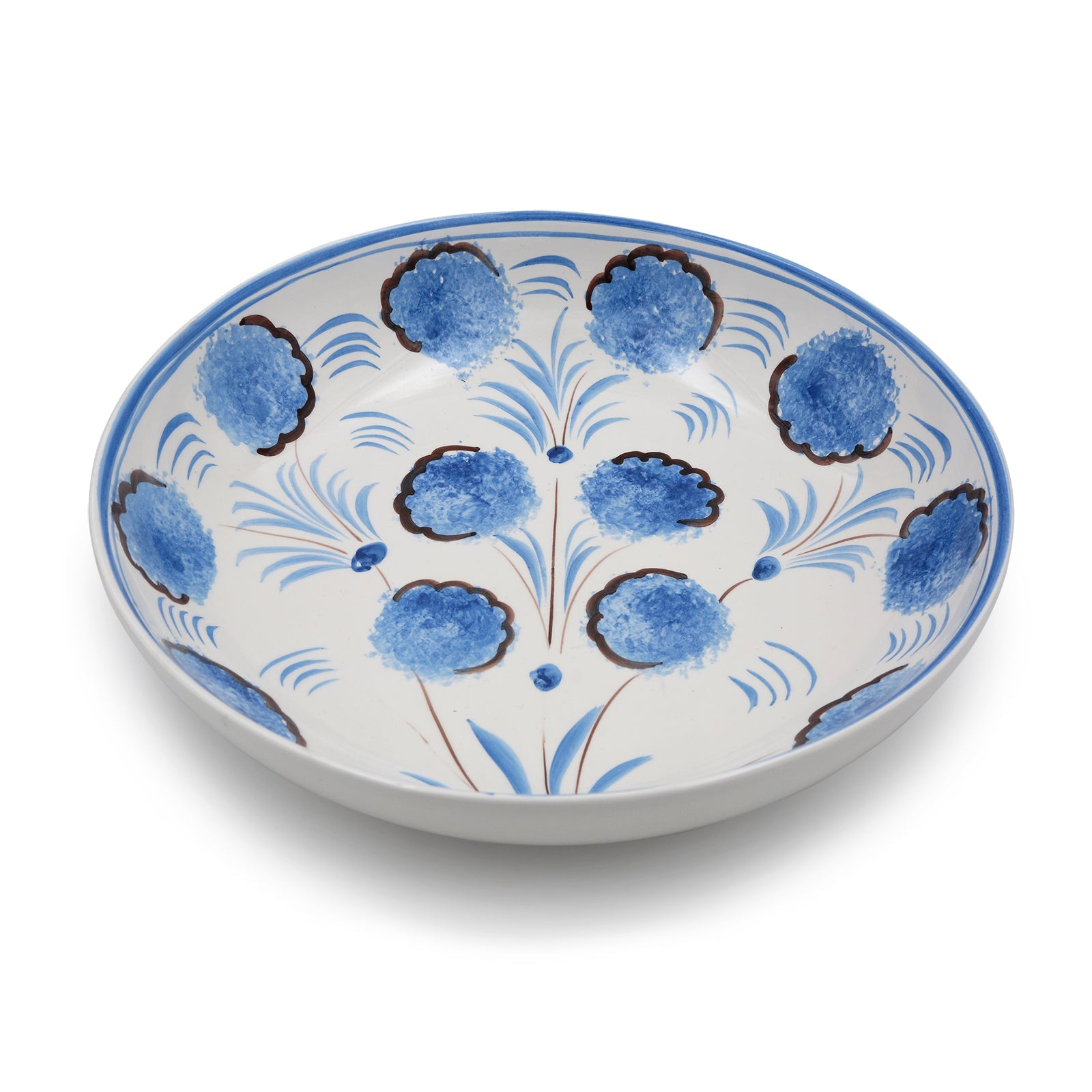 Blue Flower Serving Bowl