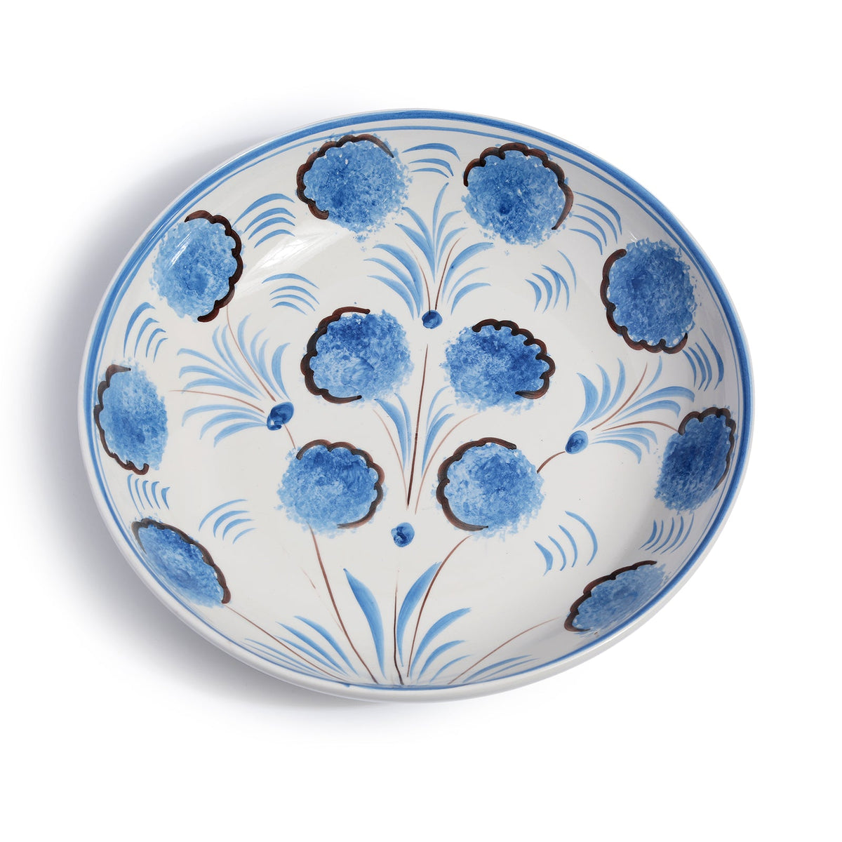 Blue Flower Serving Bowl