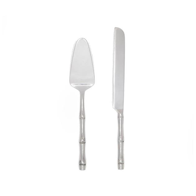 Coronado Polished Silver Cake Serving Set