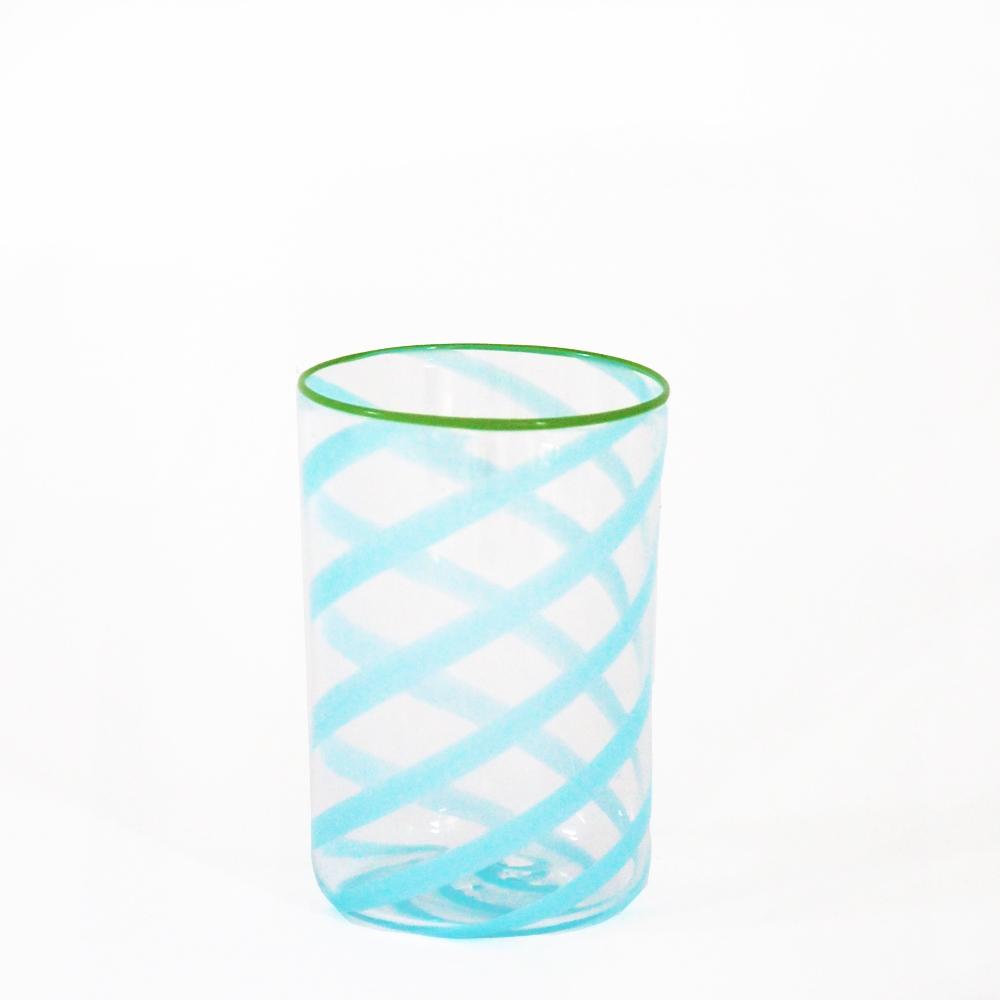 Blue Swirl Glass