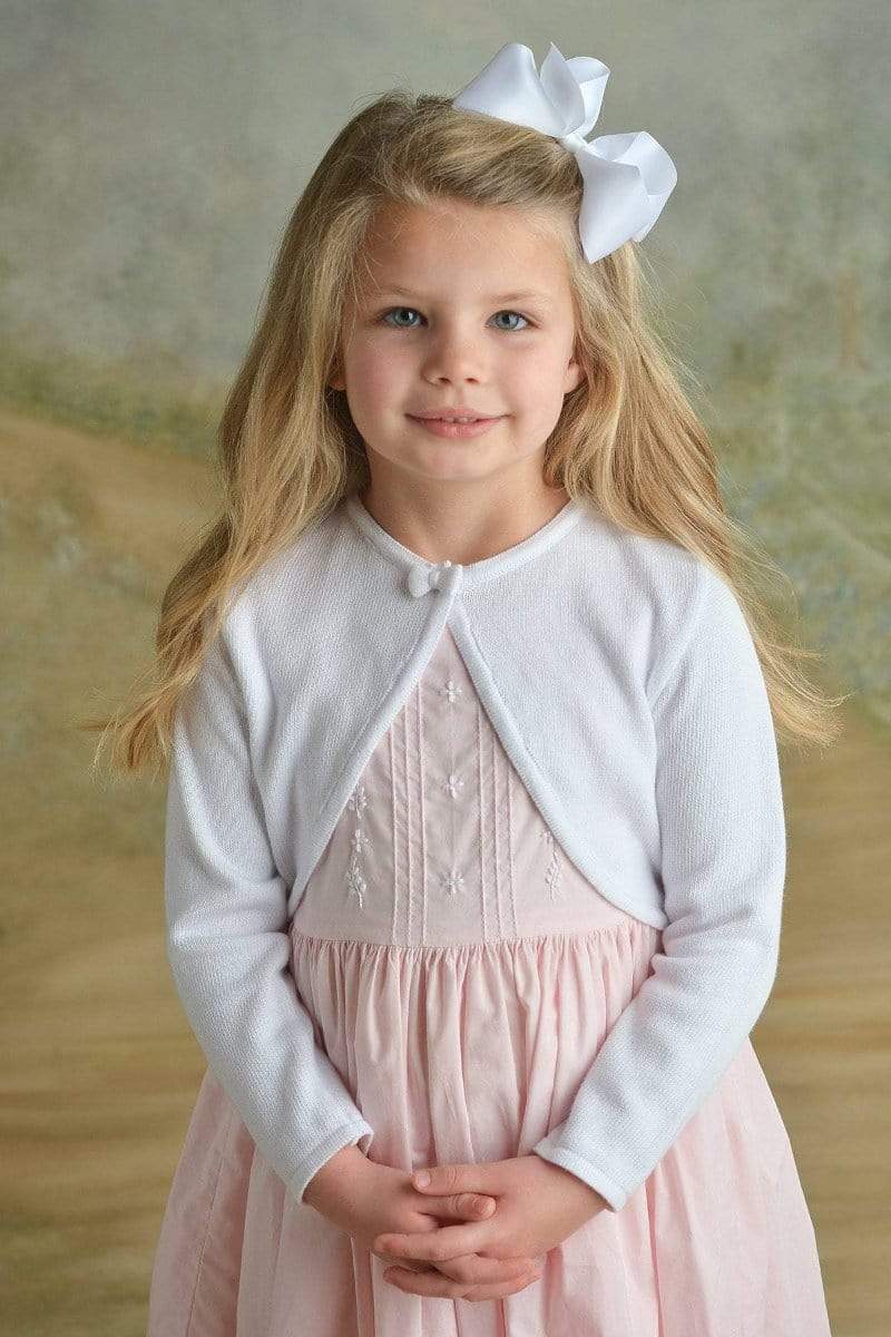 pink dress with white cardigan Acacia Glass Garden Floral White Dress & Pink Cardigan Two Piece Set Sugarplum Store