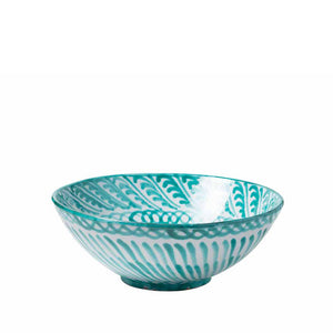 Casa Verde Large Bowl with Hand-painted Designs