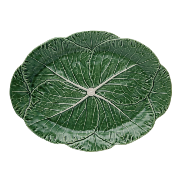 Cabbage Oval Platter 15" Green