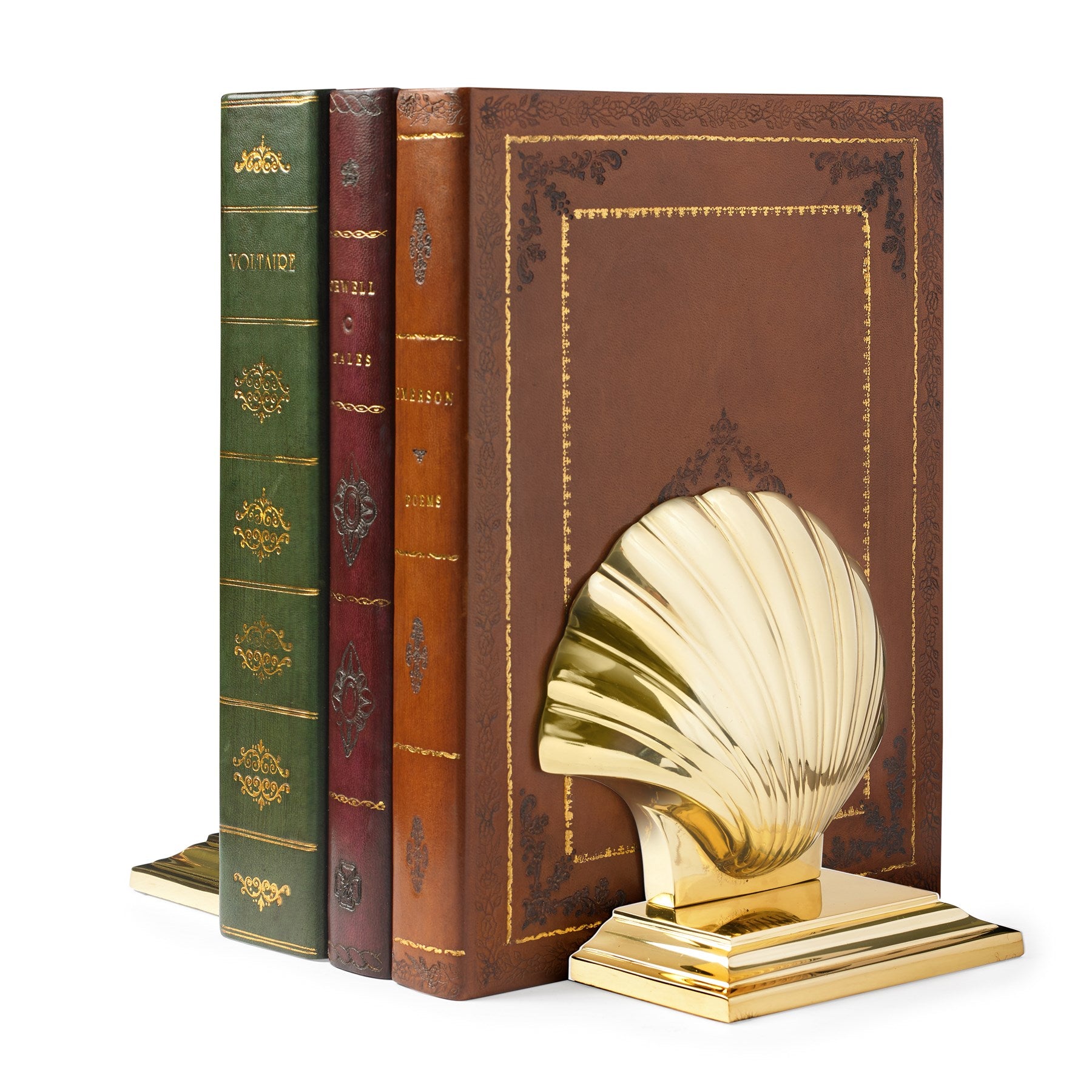 Brass Shell Bookend / Doorstop