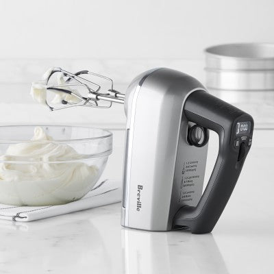 Breville Handy Mix Scraper 9-Speed Hand Mixer (Silver Color)
