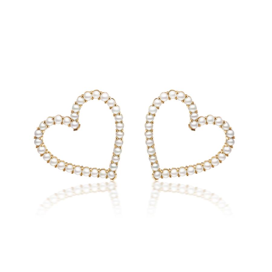 Confetti Pearl Sweetheart Earrings