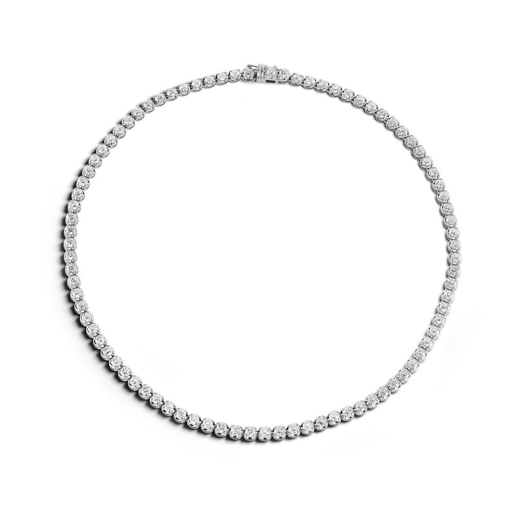 Halo Diamond Riviere Necklace | Over The Moon