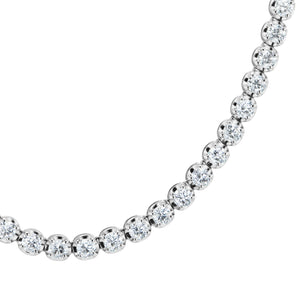Halo Diamond Riviere Necklace