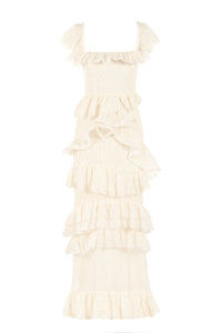 Brock Collection Daria Gown in Chantilly White Lace | Over The Moon