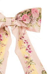 brock collection over the moon charlie bow in pink floral stripe