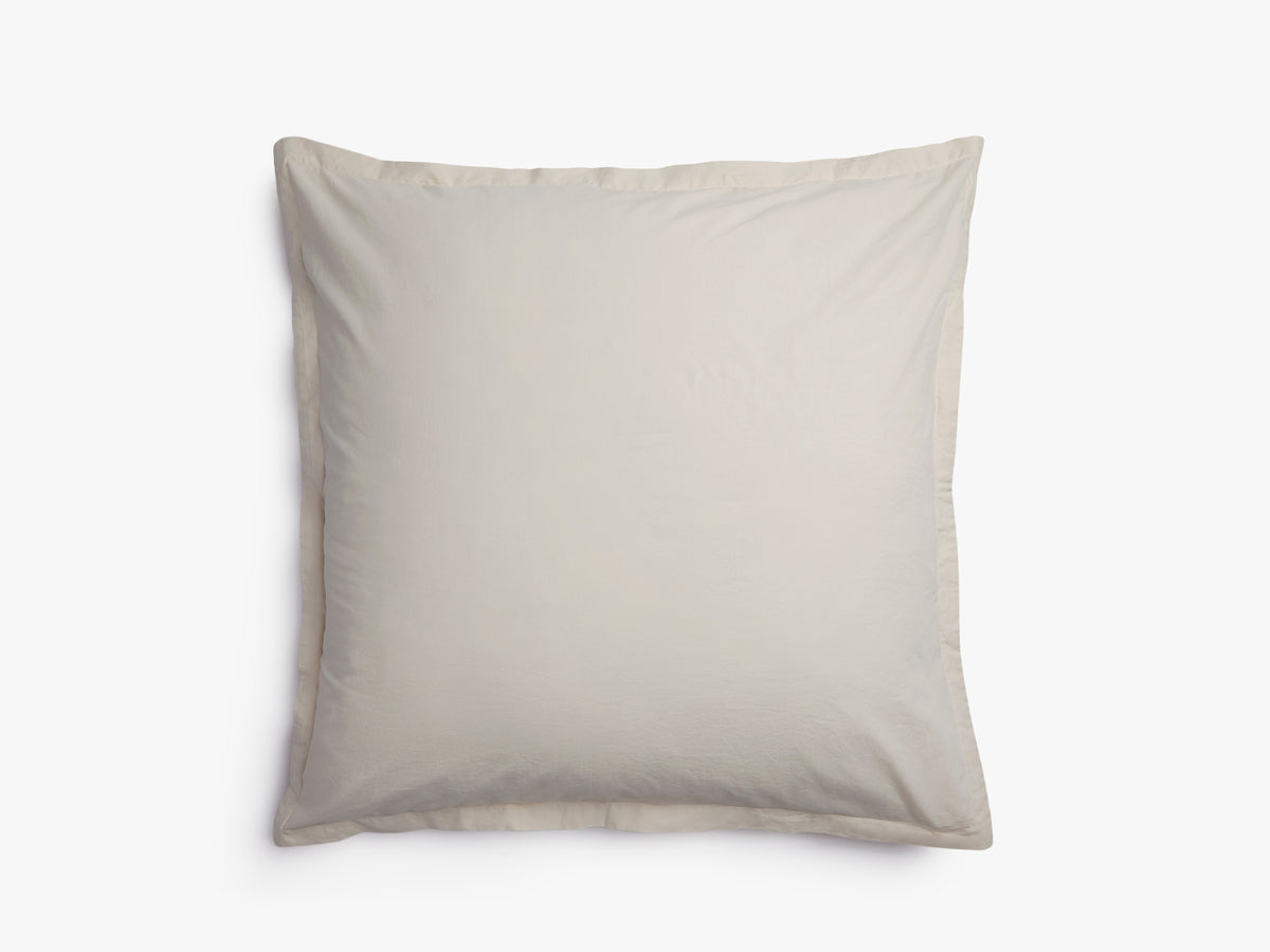 Brushed Cotton Euro Sham, color: Bone