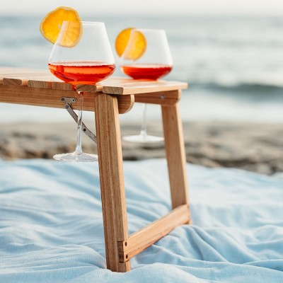 Business & Pleasure Co. Solid Teak Folding Table
