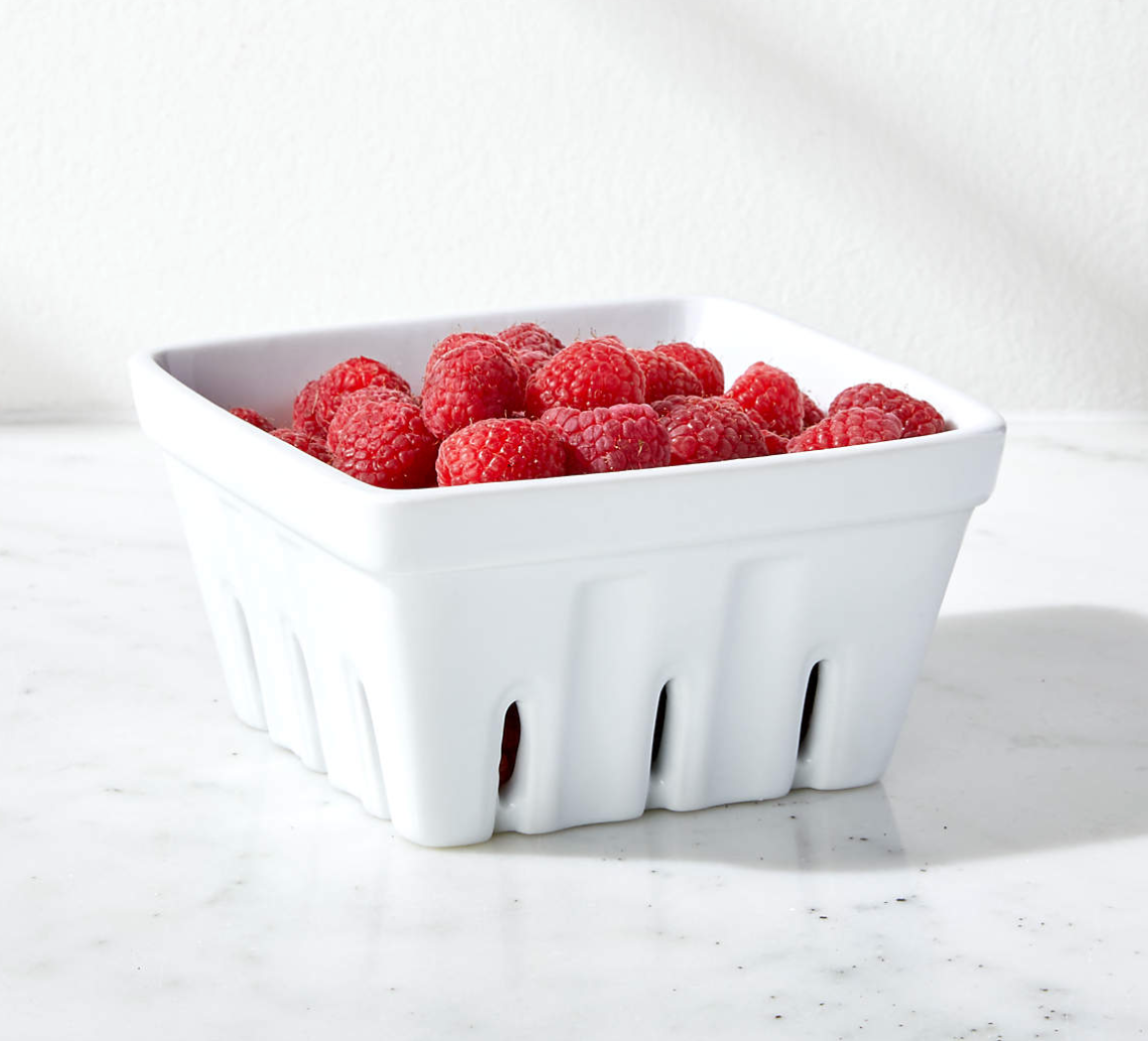 Berry Box White Colander
