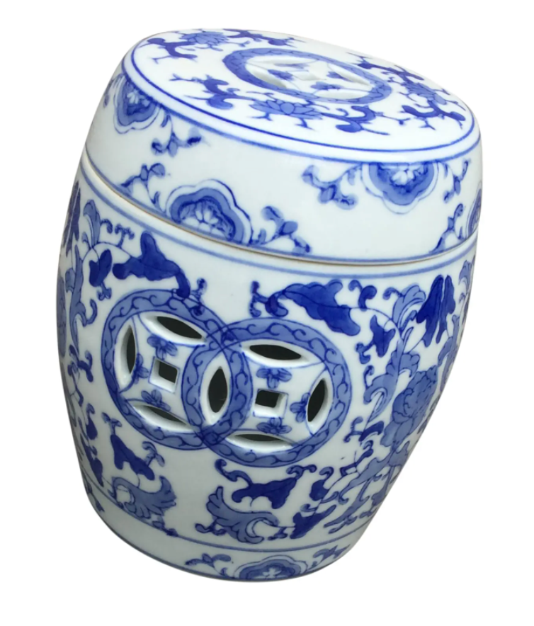 1960's Vintage Chinoiserie Ginger Jar