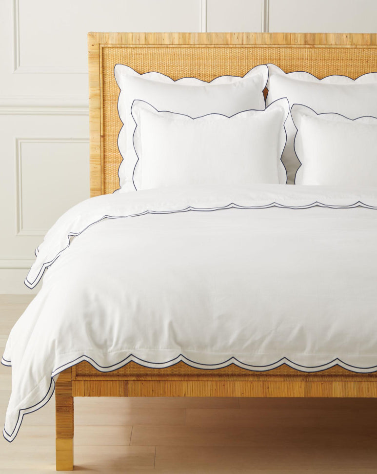 Scallop Sateen Duvet Cover
