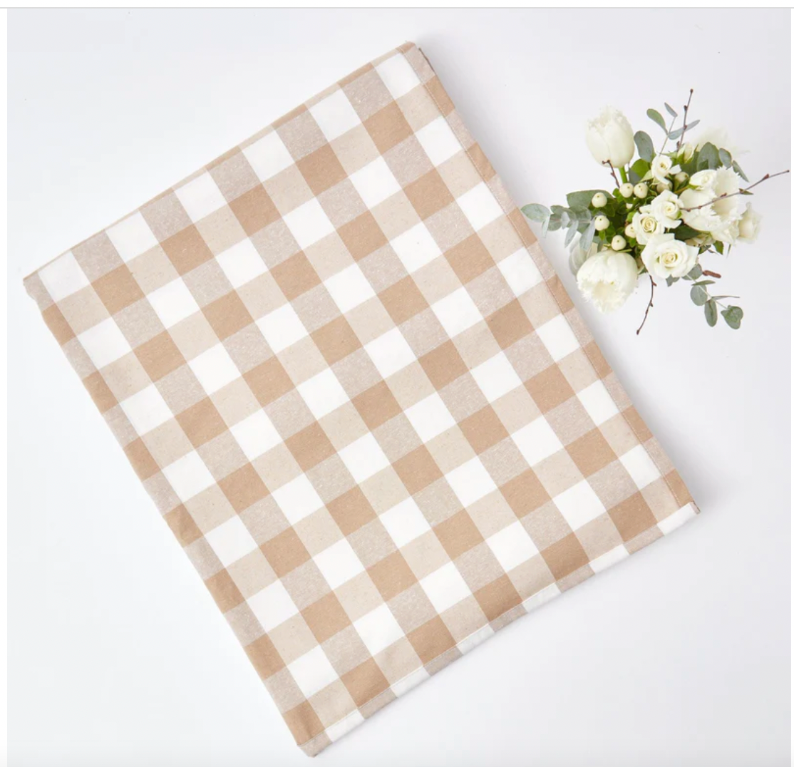Biscuit Gingham Tablecloth