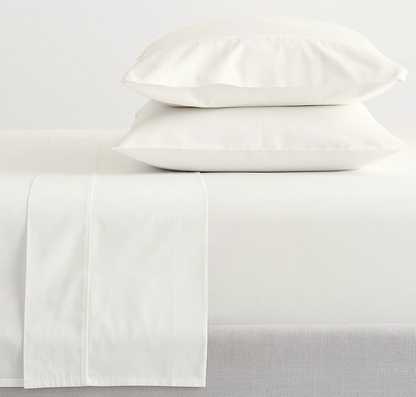 400-Thread-Count Organic Percale Sheet Set - KING