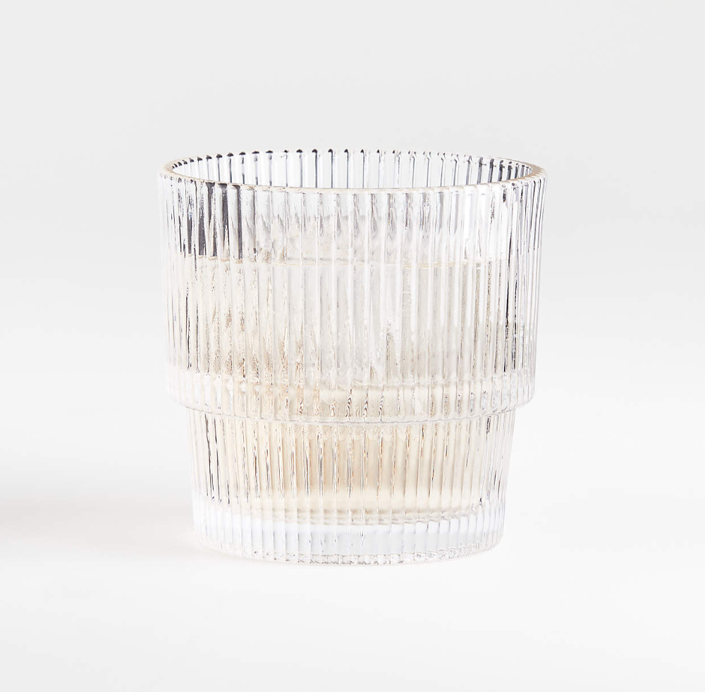 Atwell Stackable Ribbed Double Old-Fashioned Glass