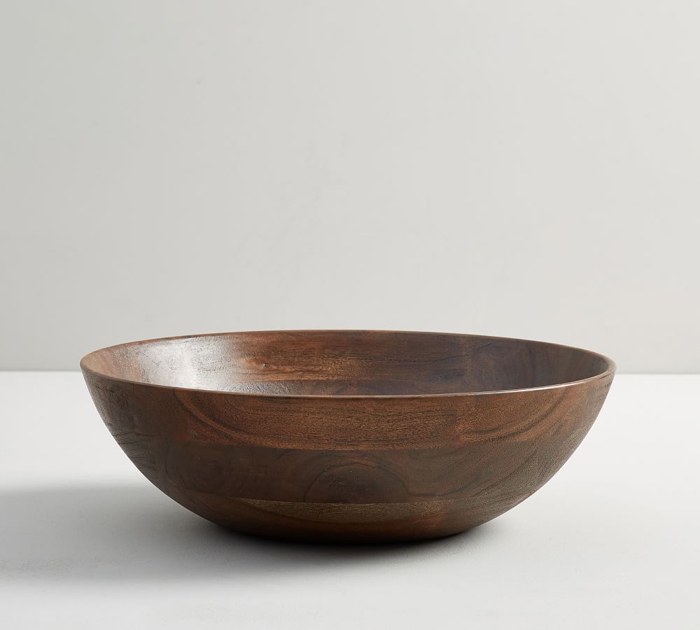 Chateau Handcrafted Acacia Wood Salad Bowls (14 inch)