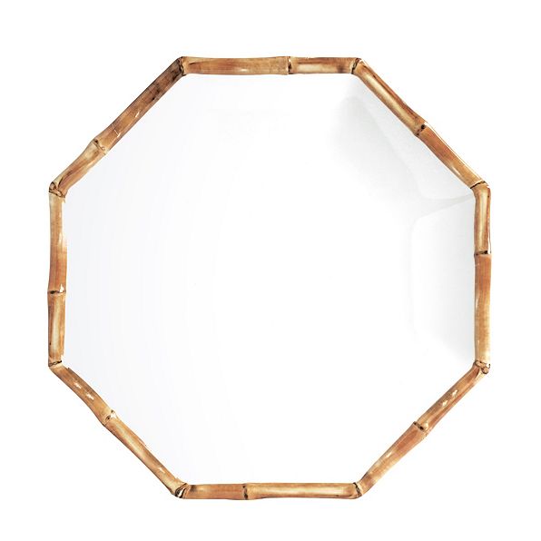 Bamboo Melamine Dinner Plates (Set of 4)