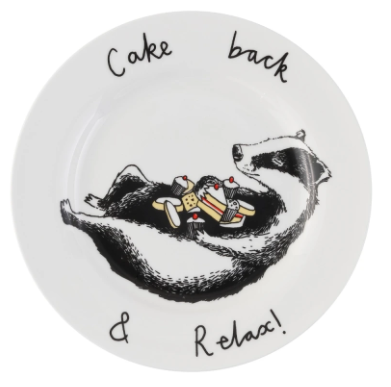 'Cake Back & Relax' Side Plate