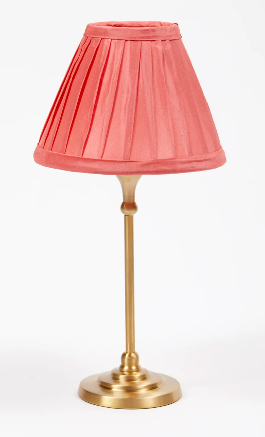 CORAL SILK TABLE LAMP SHADE