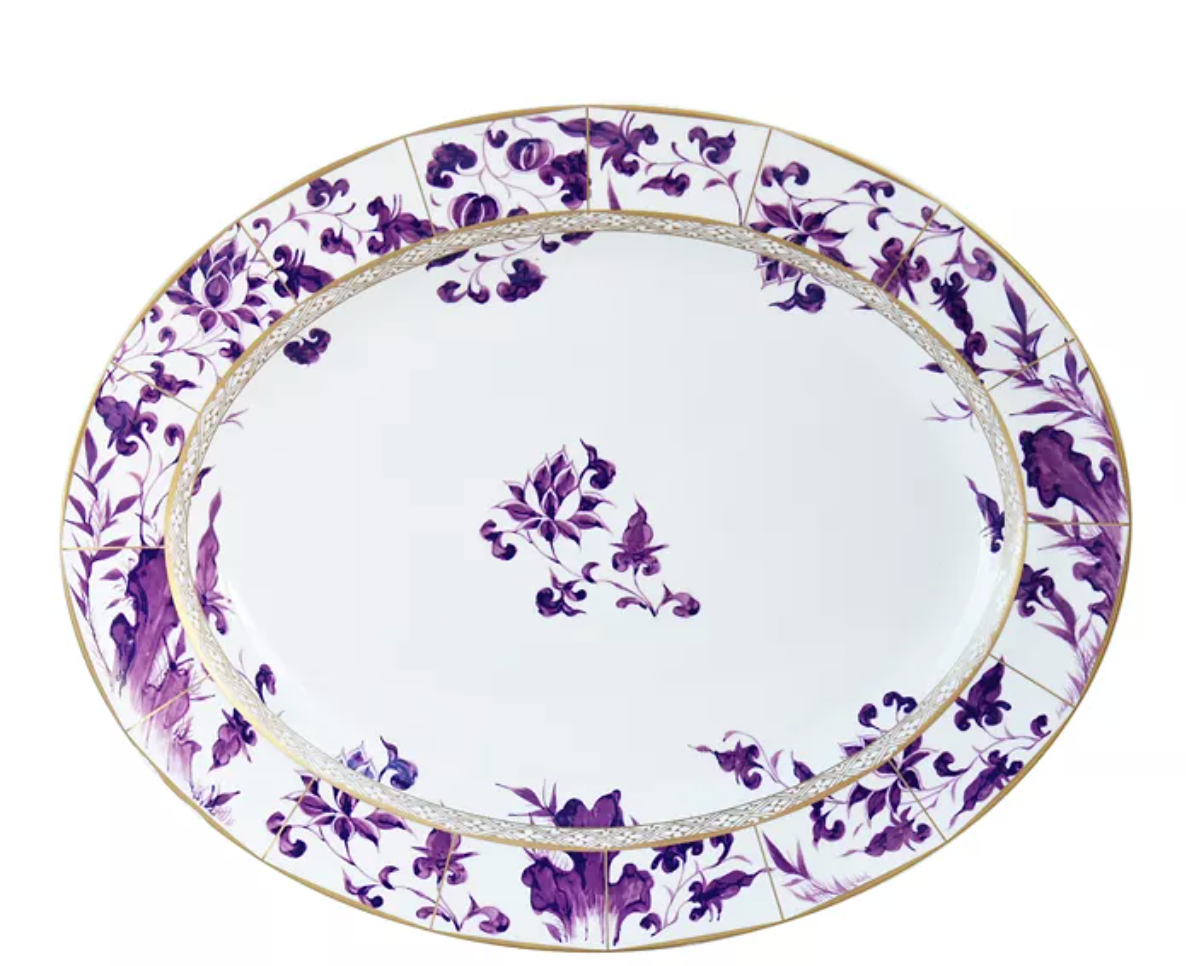 Bernardaud Prunus Oval Platter, 15"
