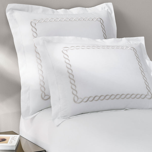 Catena Embroidered Percale Shams