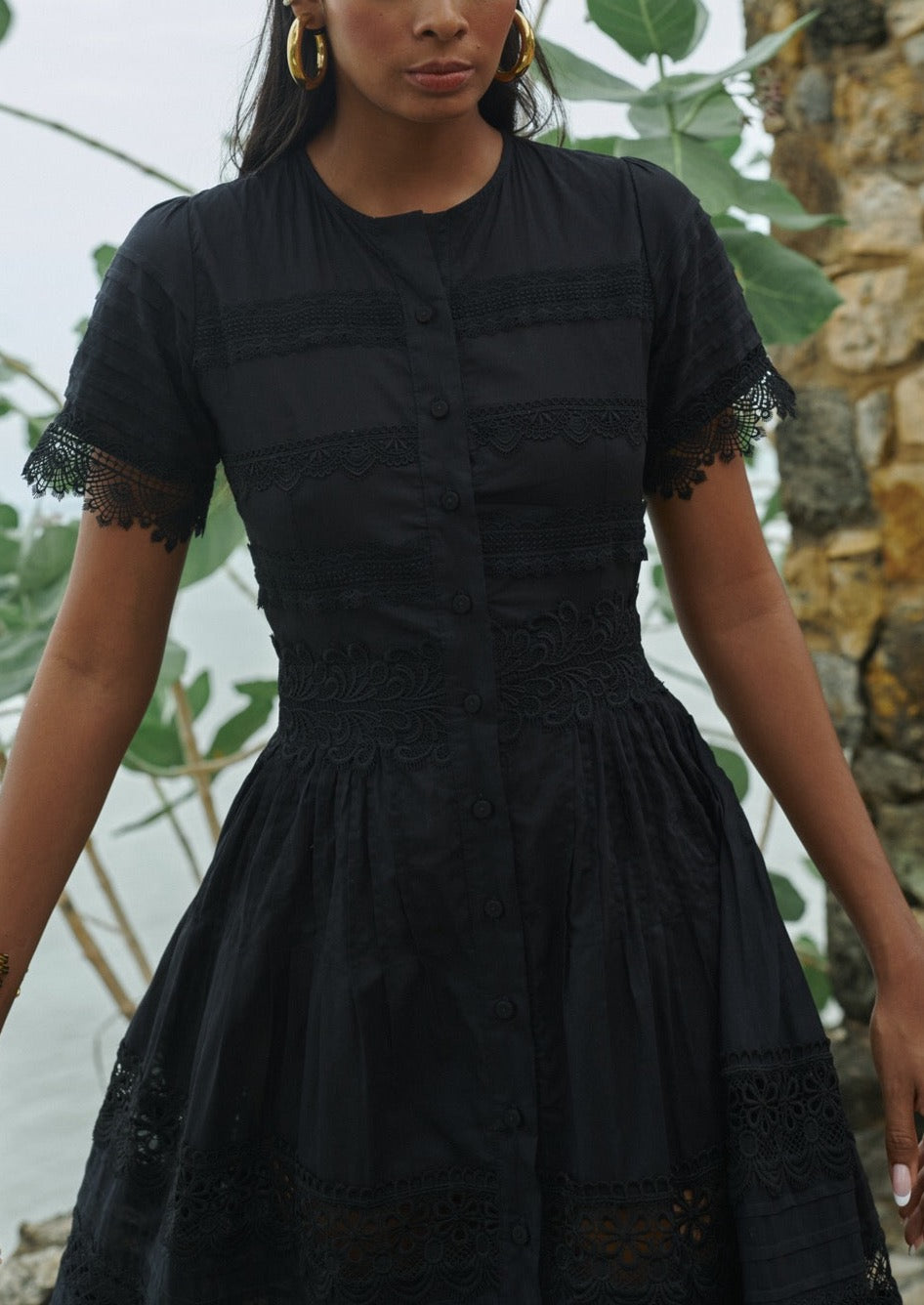 ワンピース andmary Camila mini dress black WAIMARI CAMILA DRESS BLACK | Over The Moon