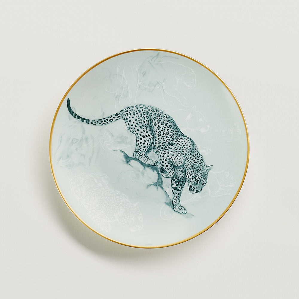 Carnets d'Equateur leopard dessert plate