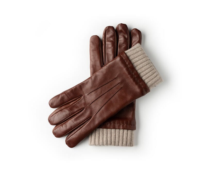 Cashmere Lined Glove in Leather