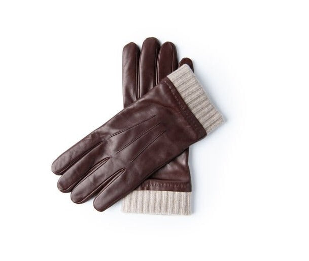 Cashmere Lined Glove in Leather