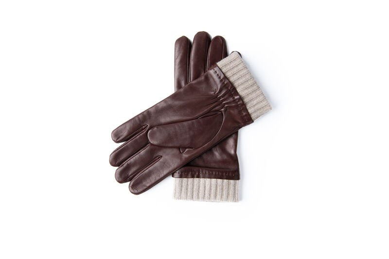 Cashmere Lined Glove in Leather