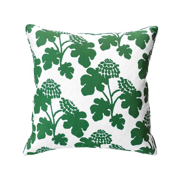 Casia Flowers Pillow - Grass